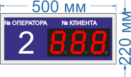 Информационное табло для СУО на три знака № 14. Знак 100 мм.