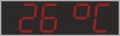 Электронные часы-термометр для улицы (Яркость светодиода 3,5 кд. - прямое солнце). Высота знака 50 см. Количество символов 4. Размер 2100х600х130 или 60 мм.
