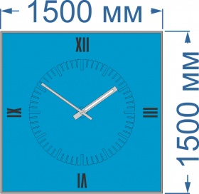 Стрелочные часы с пошаговым двигателем. Диаметр табло 1500 мм.